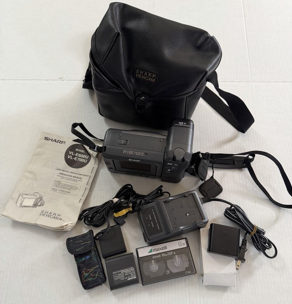 sharp viewcam Hi Fi Monaural 8 VL-E600U Works